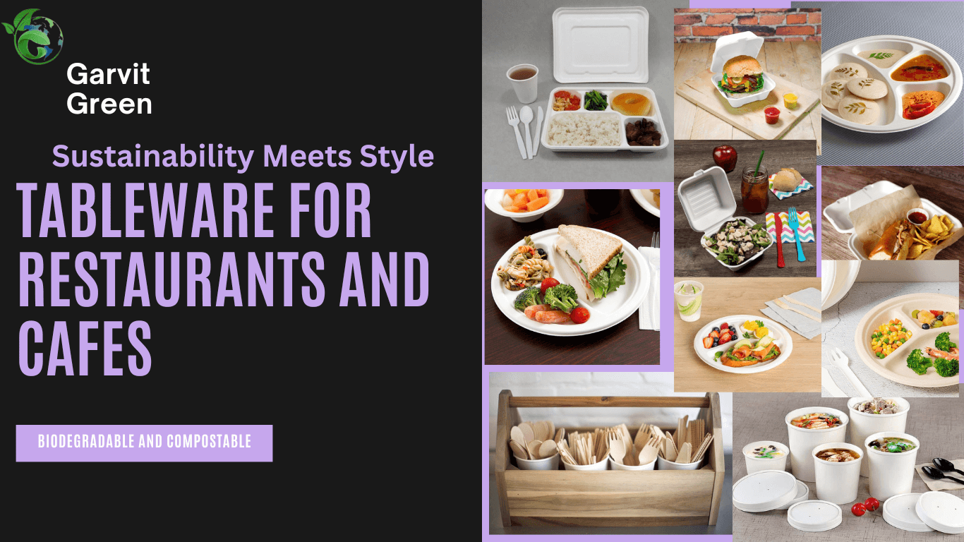 Eco-friendly tableware for restaurants and cafes
