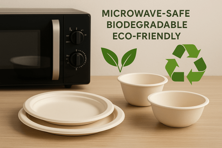 Bagasse tableware microwave-safe